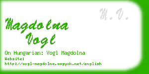 magdolna vogl business card